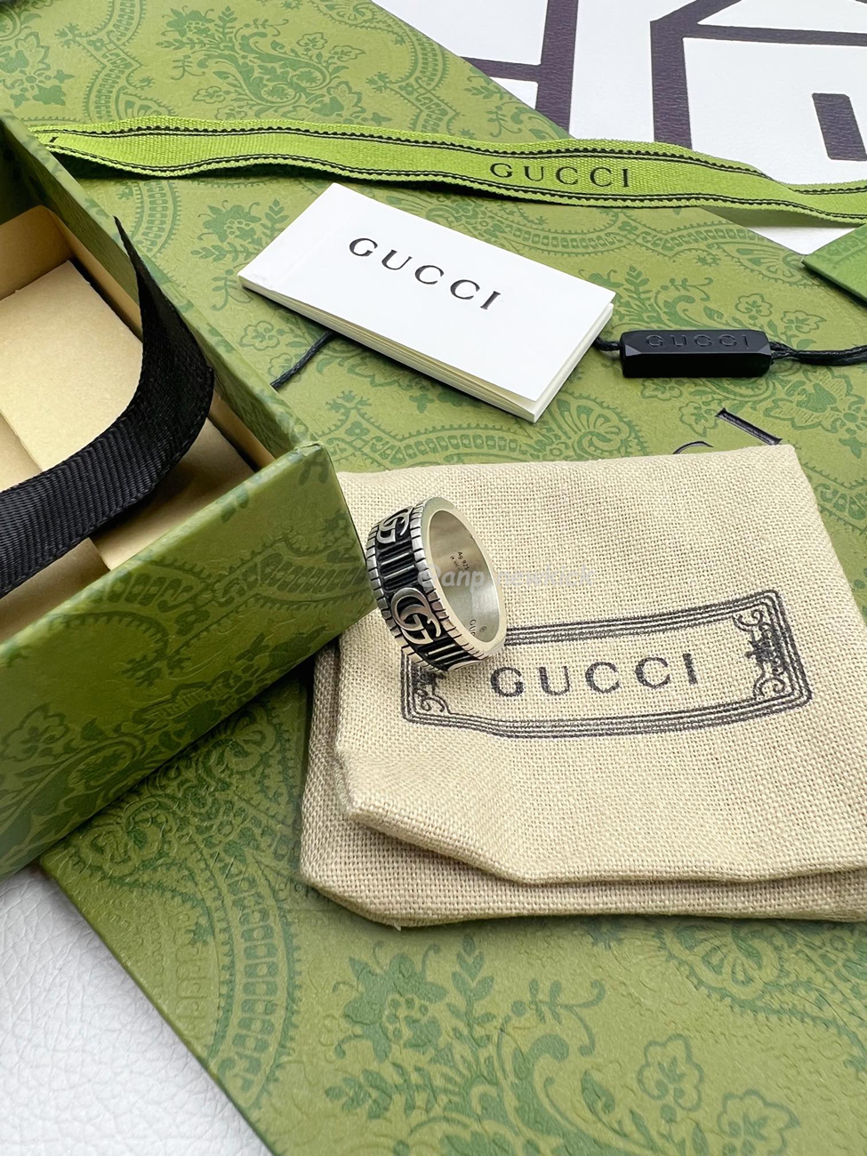 Gucci With Double G Ring Silver In 925 Sterling Silver (4) - www.newkick.vip